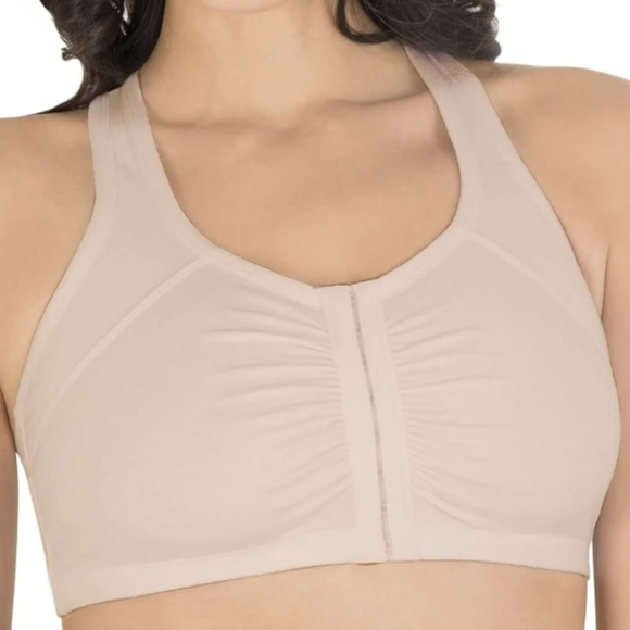 Fruit of the Loom Women's Cotton Front Close Racerback sports bra Sz 42 Fits 36 - Picture 3 of 9